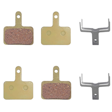 2 Pairs Bicycle Copper Base Metal Disc Brake Pads For T7 and V3 Electric Bike