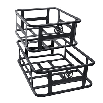 VITILAN Large Basket Front and Rear Hanging Bike Basket Bicycle Bag Cargo Rack for U7
