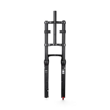 T7 upgrade Aluminum double-shoulder pneumatic front fork with travel up to 100mm