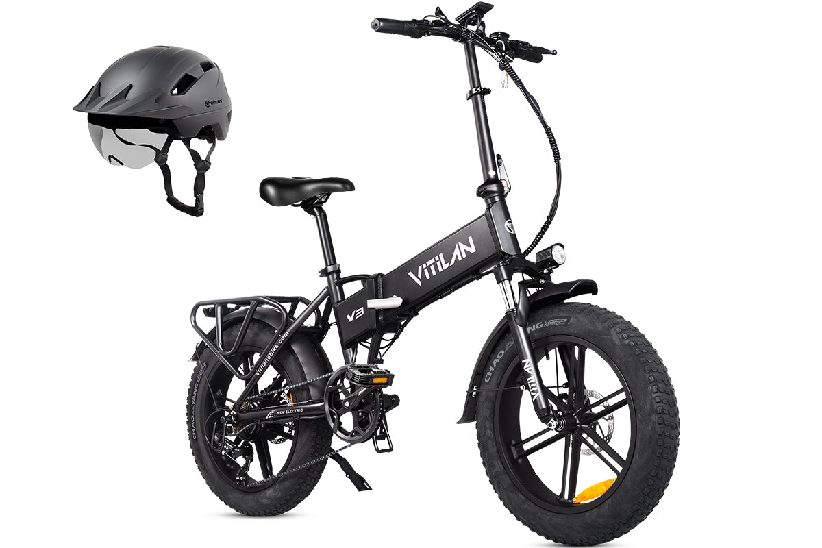 V3 2.0 Folding Fat Tires Adult All Terrain Electric Bike