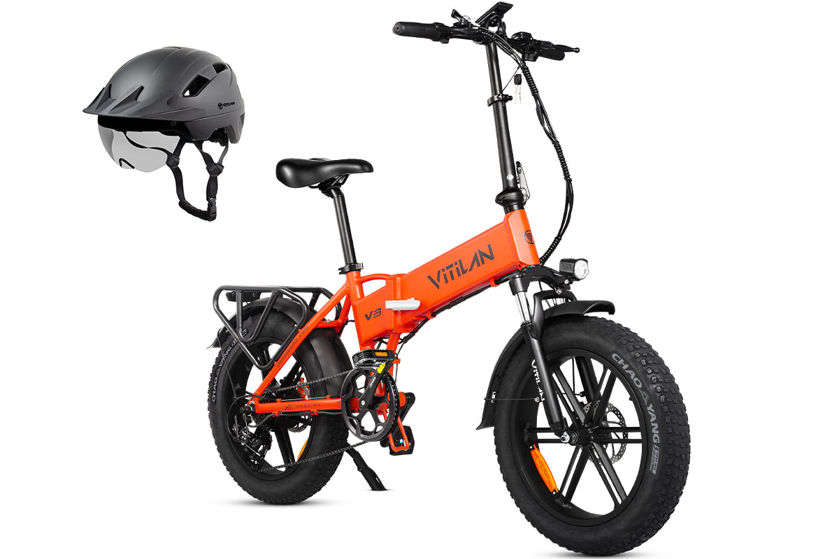V3 2.0 Folding Fat Tires Adult All Terrain Electric Bike