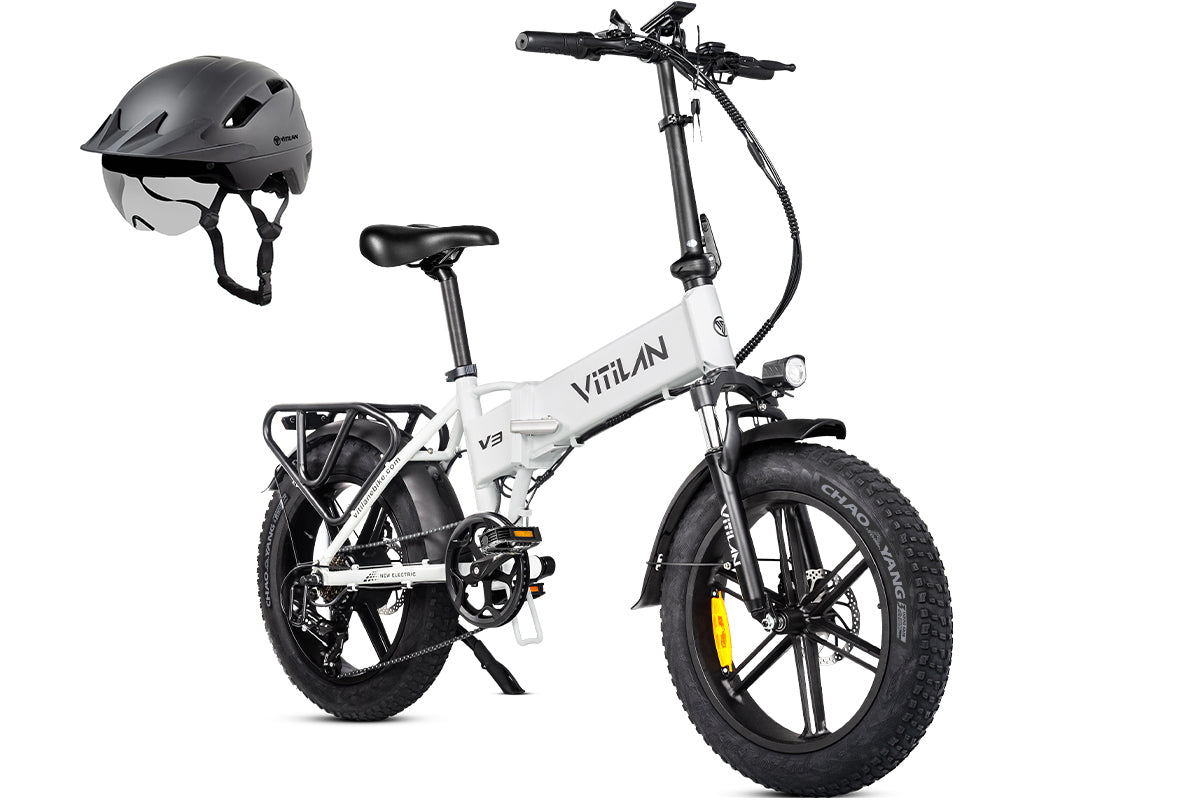 V3 2.0 Folding Fat Tires Adult All Terrain Electric Bike