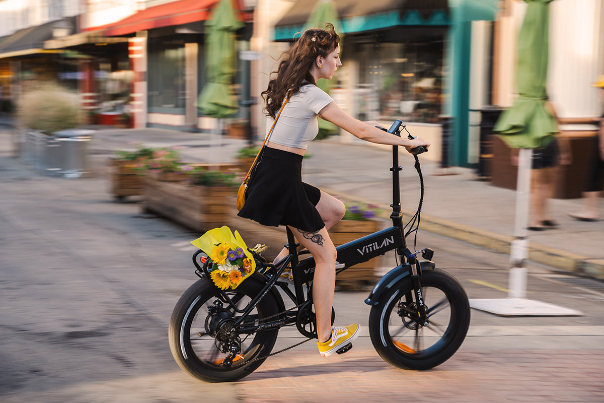 V3 2.0 Folding Fat Tires Adult All Terrain Electric Bike