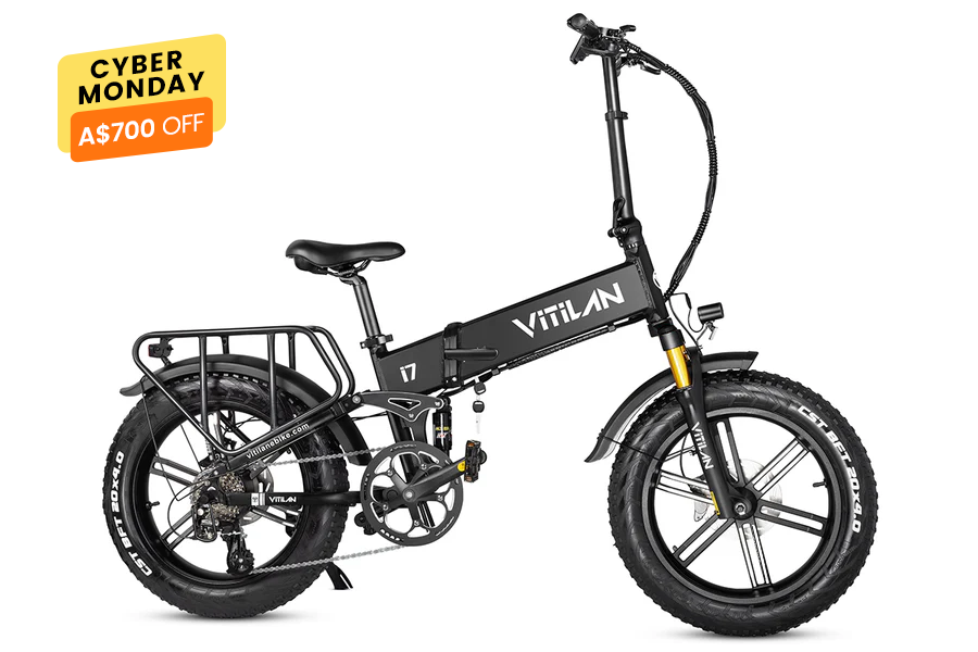 I7 Pro Folding Full Suspension Electric Bike