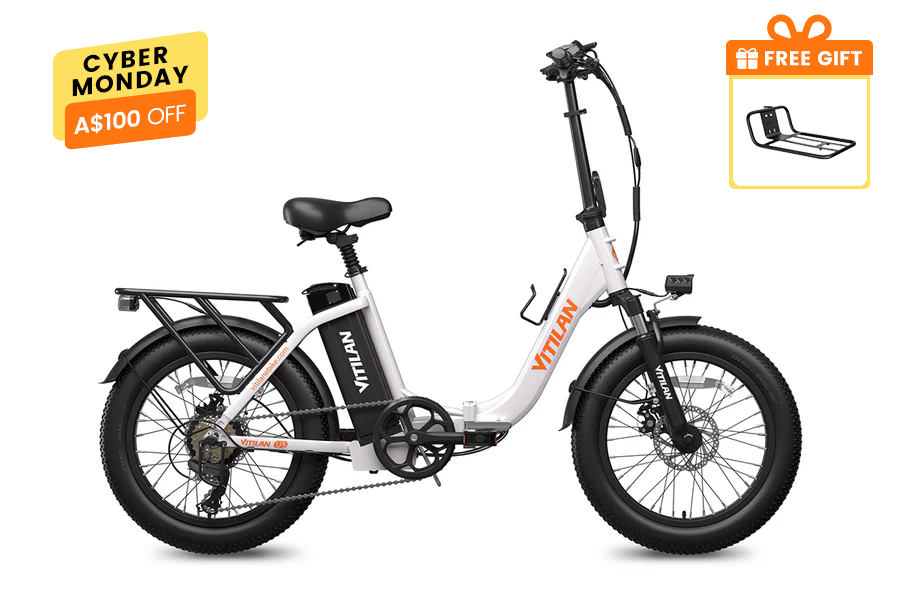 U3 Full Suspension Foldable Fat Tire Electric Bike
