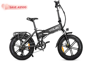 V3 2.0 Folding Fat Tires Adult All Terrain Electric Bike