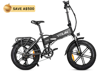 V3 2.0 Folding Fat Tires Adult All Terrain Electric Bike