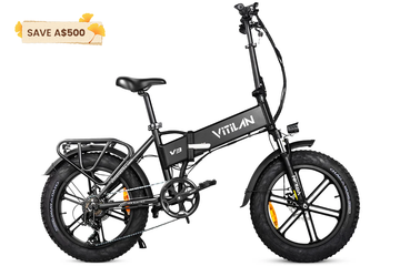 V3 2.0 Folding Fat Tires Adult All Terrain Electric Bike